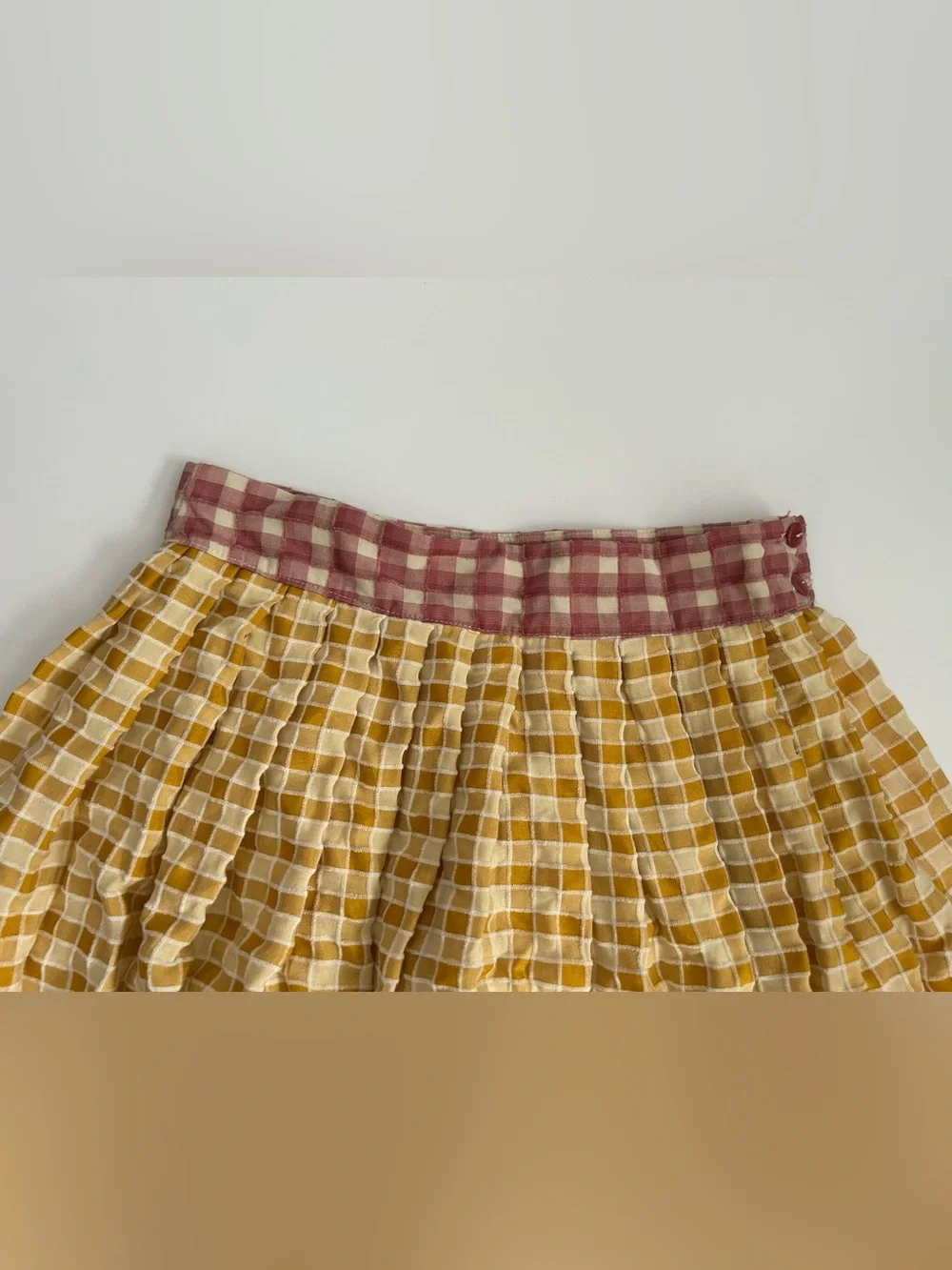 Lisa Says Gah! Meg Plaid Pleated Mini Skirt XS Boho Street Classic Preppy $160